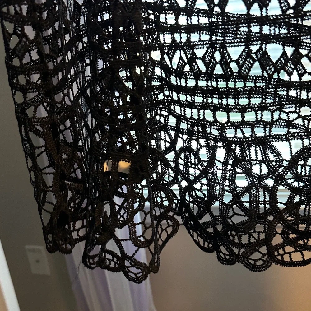 Lane Bryant Black Lace Blouse - Picture 9 of 9